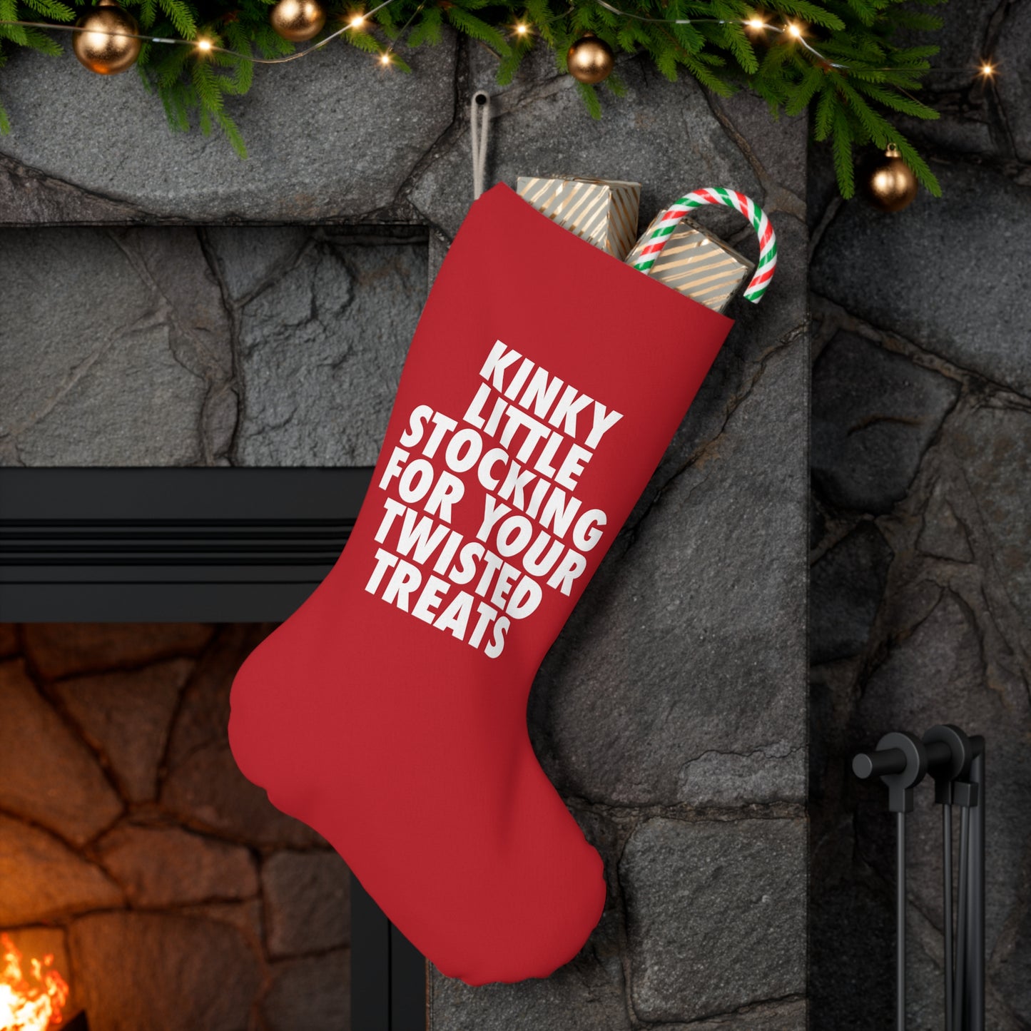 KINKY LITTLE STOCKING Santa Stocking