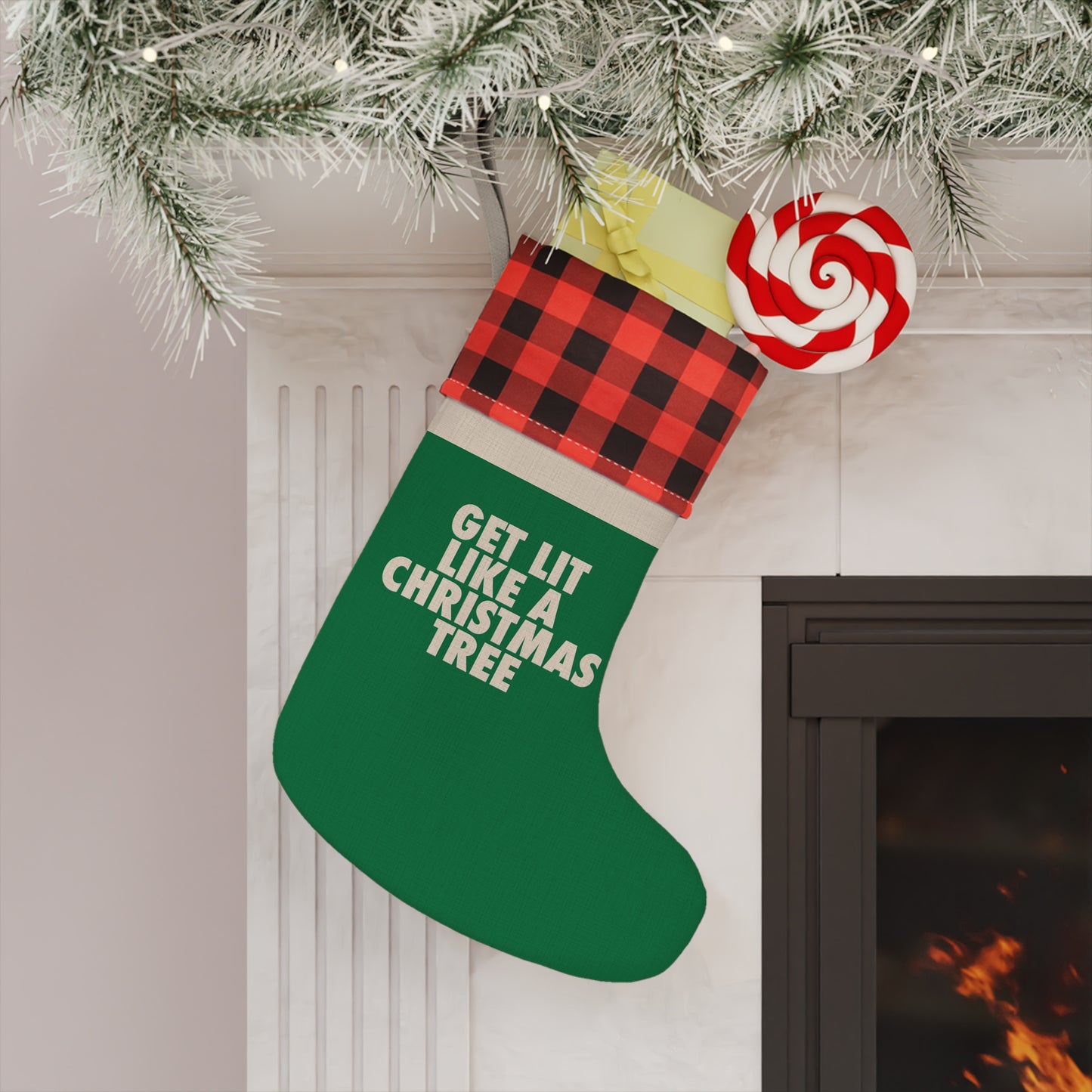 GET LIT Christmas Stocking