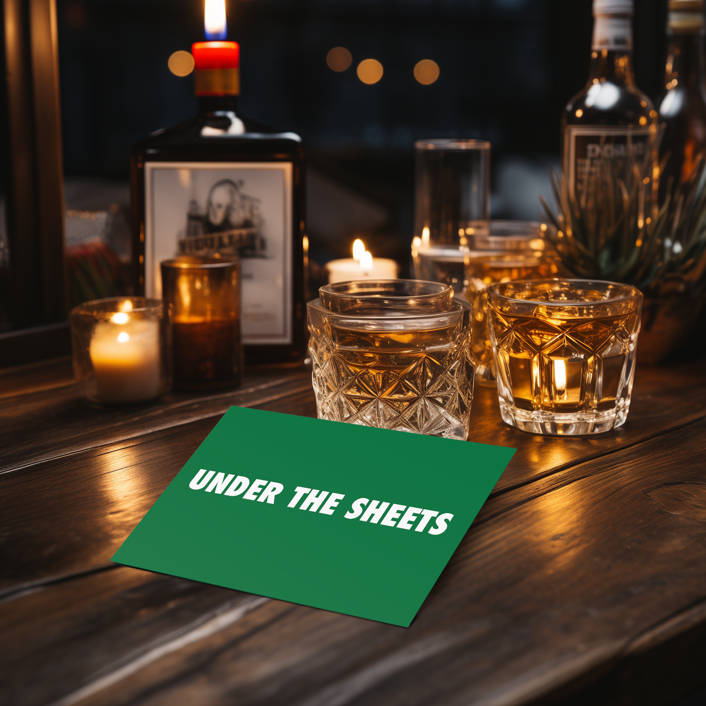 CAROLING UNDER THE SHEETS Holiday Cards (Two-sided)