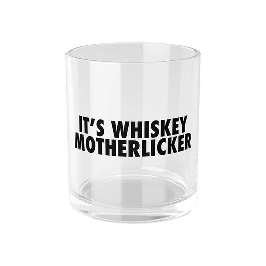 IT'S WHISKEY Bar Glass