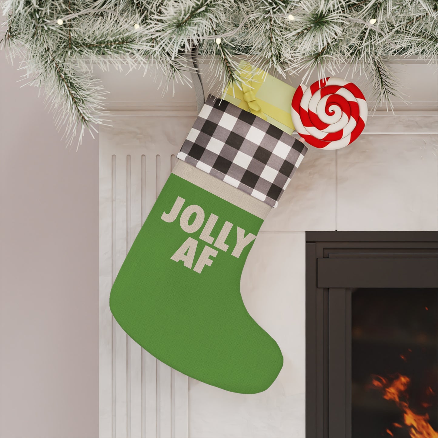 JOLLY AF Christmas Stocking