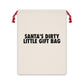 SANTA'S DIRTY LITTLE GIFT BAG Linen Bag