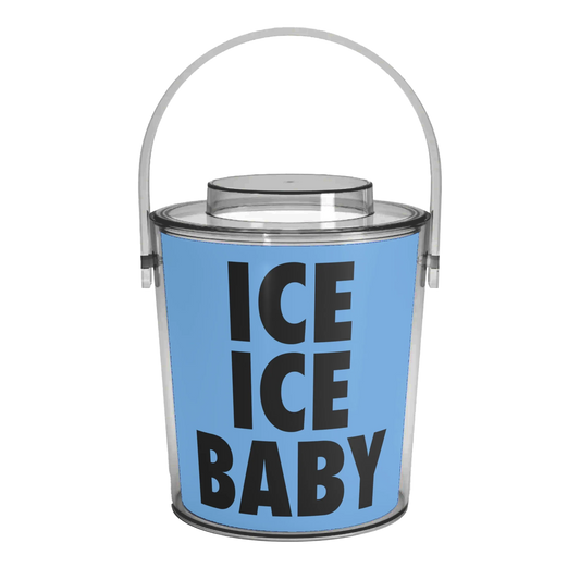 ICE ICE BABY Ice Bucket with Tongs